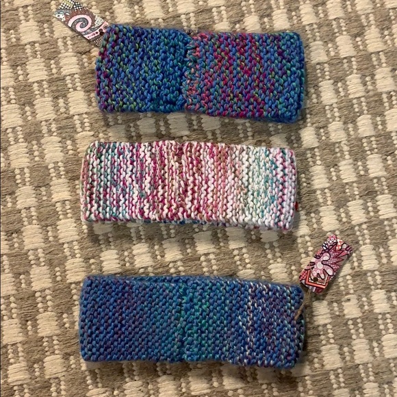 Handmade ear warmers - vintage buttons - Picture 2 of 6